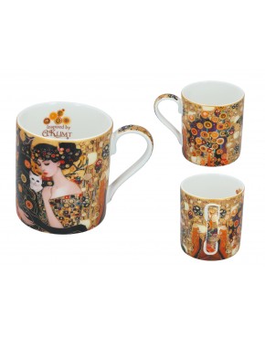 Kubek - Inspirowany malarstwem G. Klimt, Kobieta z kotem (CARMANI) 532-0021