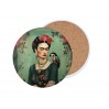 Podkładka ceramiczna, okrągła (duża) - Inspirowane malarstwem F. Kahlo (CARMANI) 008-3420