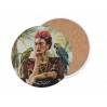 Podkładka ceramiczna, okrągła (duża) - Inspirowane malarstwem F. Kahlo (CARMANI) 008-3430