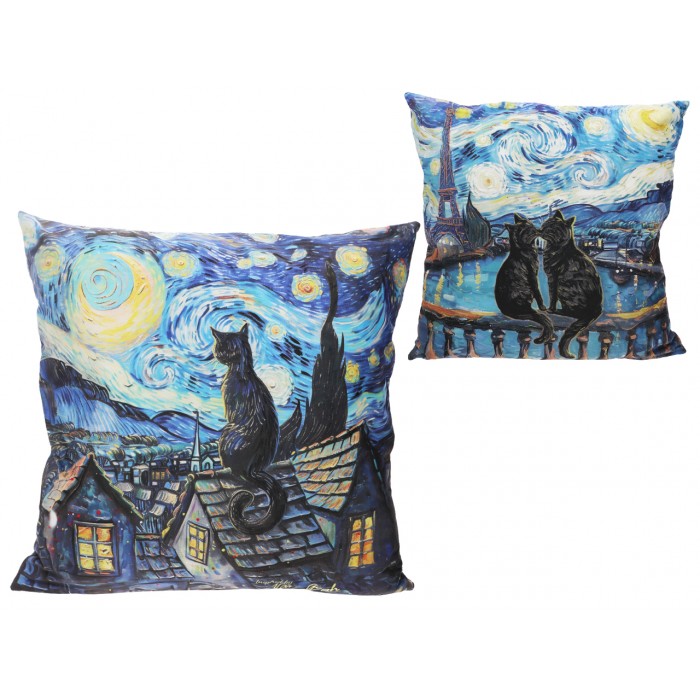 Poduszka z wypełnieniem/suwak - Inspirowana malarstwem V. van Gogh (CARMANI) 023-8032