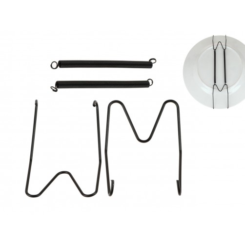Zawiesie sprężynkowe - czarne uchwyt pod talerze 30cm. 001-0030