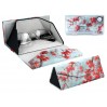 Etui na okulary, składane - Dekoracja kwiatowa (CARMANI) 021-8383
