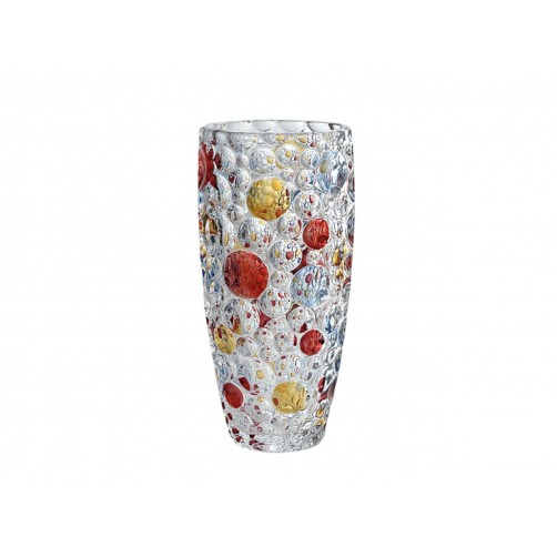 Wazon szklany duży - kolorowe plamy 158-3110