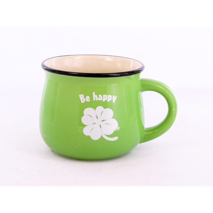 Kubek mały, jasna zieleń - Be happy 703-1208