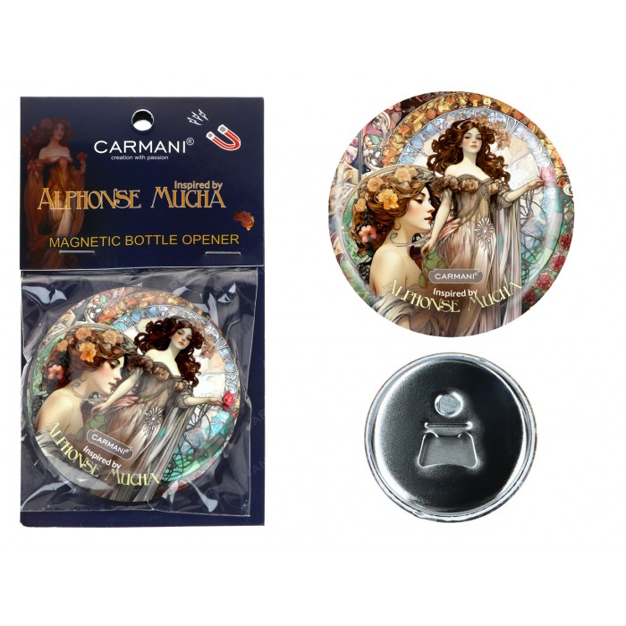 Otwieracz z magnesem - inspirowane twórczością A. Mucha (CARMANI) 125-2028