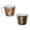Kpl. 2 filiżanek espresso - G. Klimt, Złote łzy (białe i czarne tło) (CARMANI) 532-0308