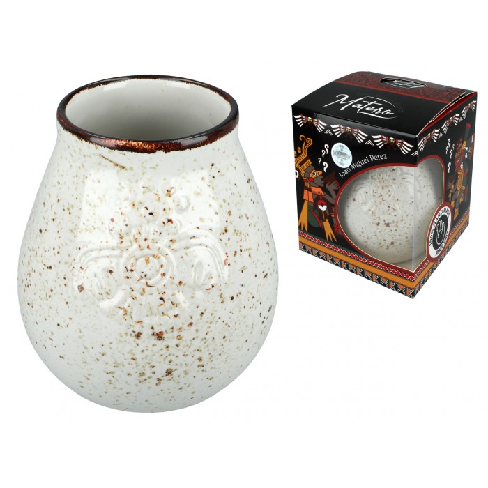Naczynie Ceramiczne do Yerby - kremowe 100-1061