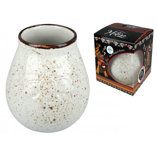 Naczynie Ceramiczne do Yerby - kremowe 100-1061 Naczynie Ceramiczne do Yerby - kremowe 100-1061