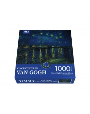 Puzzle - V. van Gogh, Gwiaździsta Noc nad Rodanem, 1000 elementów 021-6006