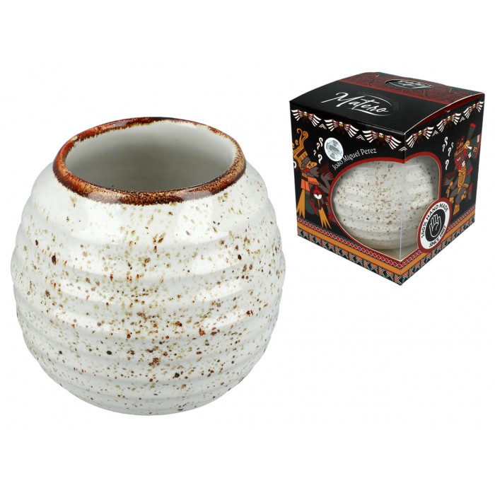 Naczynie Ceramiczne do Yerby - kremowa opona 100-1065