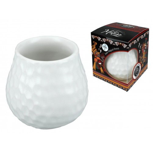 Naczynie Ceramiczne do Yerby - plaster miodu, biały 100-1070 Naczynie Ceramiczne do Yerby - plaster miodu, biały 100-1070