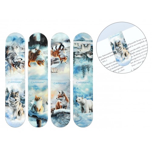 Kpl. 4 zakładek magnetycznych - Zima wszędzie, zwierzęta (CARMANI) 013-4226 Kpl. 4 zakładek magnetycznych - Zima wszędzie, zwierzęta (CARMANI) 013-4226