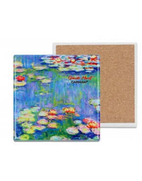 Podkładka ceramiczna, kwadratowa - C. Monet, Lilie wodne (CARMANI) 008-2056B
