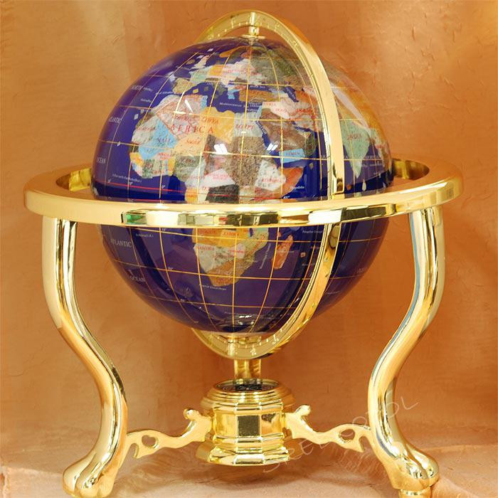 Globus z kamieni szlachetnych DQ22OT 17A