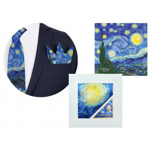 Poszetka - V. van Gogh, Gwiaździsta Noc (CARMANI) 023-4300 Poszetka - V. van Gogh, Gwiaździsta Noc (CARMANI) 023-4300