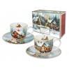 Kpl. 2 filiżanek świątecznych - Zimowa idylla (CARMANI) 219-9106