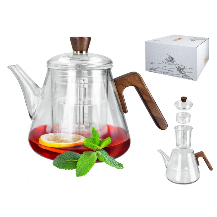 Czajnik szklany z sitkiem 889-0398