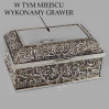 Posrebrzana kasetka, szkatułka na biżuterię 472-4175