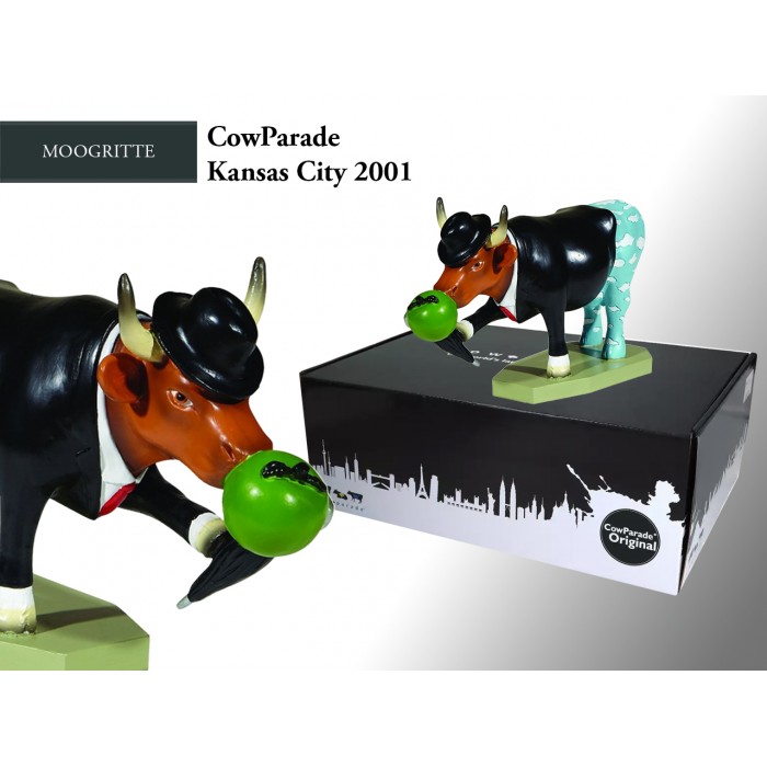 CowParade Event in Kansas City in 2001, Moogritte, autor: Linda Jayne Schmer 359-0645