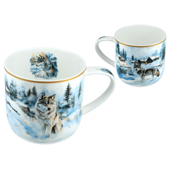 Kubek świąteczny - Zima wszędzie, Wilki (CARMANI) 219-9110