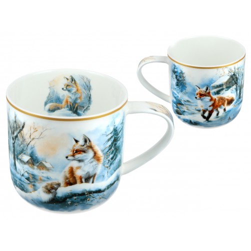 Kubek świąteczny - Zima wszędzie, Lisy (CARMANI) 219-9111