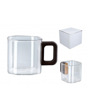 Kubek szklany z ozdobnym uchem, mini 703-4728