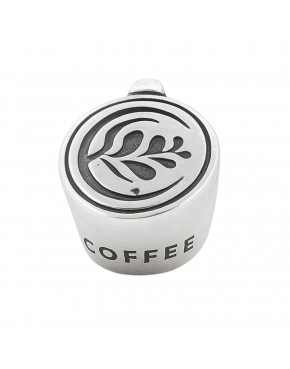 Charms, zawieszka srebrna kubek kawy