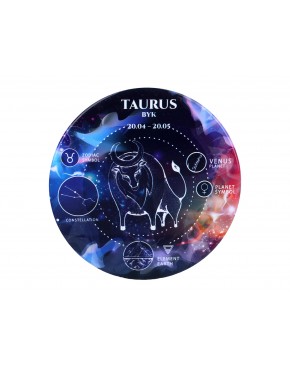 Kpl. 4 podkładek ceramicznych, okrągłe - Znaki zodiaku, Byk (CARMANI) 008-7982