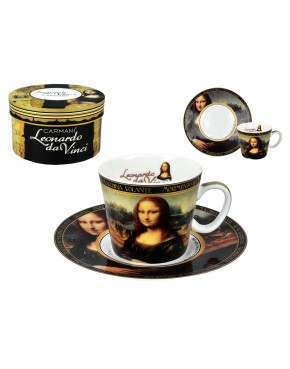 Filiżanka espresso -  L. da Vinci, Mona Lisa (CARMANI) 032-0752