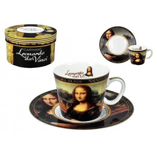 Filiżanka espresso -  L. da Vinci, Mona Lisa (CARMANI) 032-0752