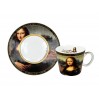 Filiżanka espresso -  L. da Vinci, Mona Lisa (CARMANI) 032-0752