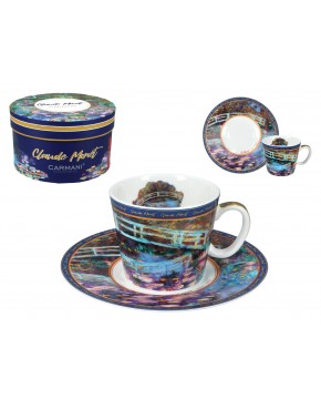 Filiżanka espresso - C. Monet, Most nad stawem z liliami wodnym (CARMANI) 045-0751