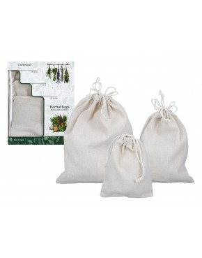 Kpl. 3 woreczków na zioła (CARMANI) 021-0299