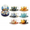 Kpl. 6 filiżanek espresso w okrągłym pudełku - V. van Gogh (CARMANI) 830-8405