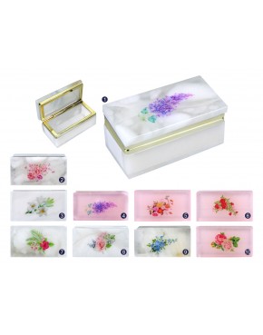 Kasetka alabastrowa prostokątna 8x4cm