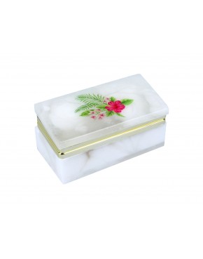 Kasetka alabastrowa prostokątna 8x4cm