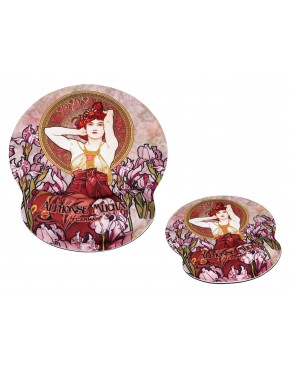 Podkładka pod mysz komputerową z poduszką na nadgarstek - A. Mucha, Kamienie Szlachetne, A (CARMANI) 022-0641