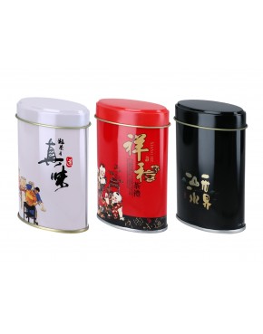 Puszka na herbatę - owalna (do wyboru 1 z 3 kolorów) 007-0703