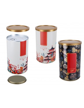 Puszka na herbatę - okrągła (do wyboru 1 z 3 kolorów) 007-0708