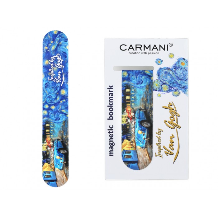 Zakładka magnetyczna - inspirowany malarstwem van Gogha, Kocia wycieczka (CARMANI) 013-4217