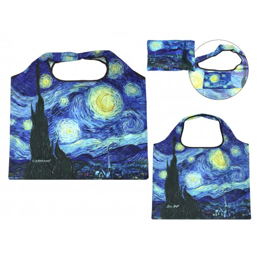 Torba na ramię, składana - V. van Gogh, Gwiaździsta Noc (CARMANI) 021-9945