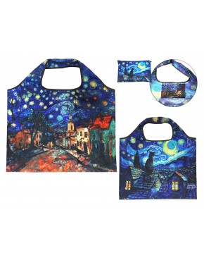 Torba na ramię, składana - inspirowana malarstwem V. van Gogh (CARMANI) 021-9950