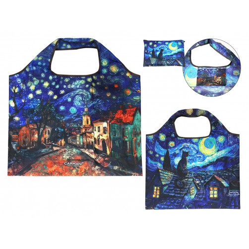 Torba na ramię, składana - inspirowana malarstwem V. van Gogh (CARMANI) 021-9950