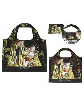 Torba na ramię, składana - G. Klimt, Pocałunek (CARMANI) 021-9952