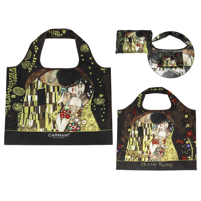 Torba na ramię, składana - G. Klimt, Pocałunek (CARMANI) 021-9952