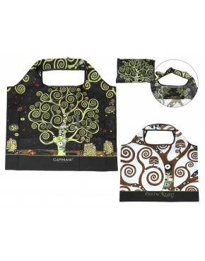 Torba na ramię, składana - G. Klimt, Drzewo życia (CARMANI) 021-9953