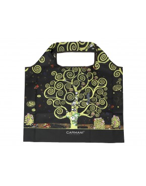 Torba na ramię, składana - G. Klimt, Drzewo życia (CARMANI) 021-9953