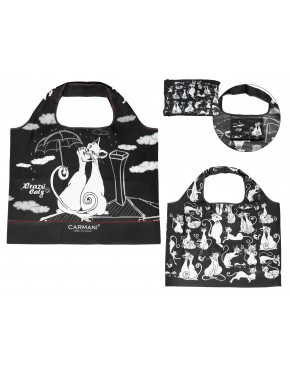 Torba na ramię, składana -  Koci świat (CARMANI) 021-9959