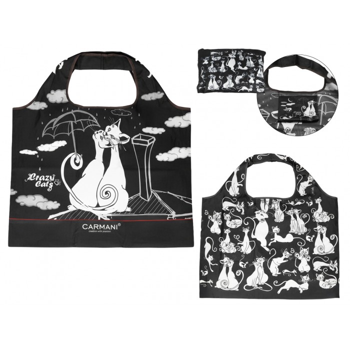 Torba na ramię, składana -  Koci świat (CARMANI) 021-9959
