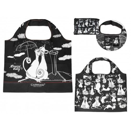 Torba na ramię, składana -  Koci świat (CARMANI) 021-9959